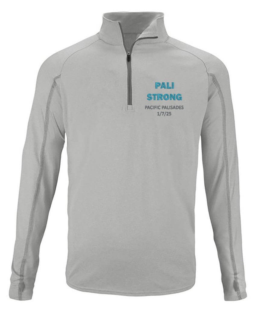 Pali Strong™ commemorative knit Quarter-Zip Jacket - Gray