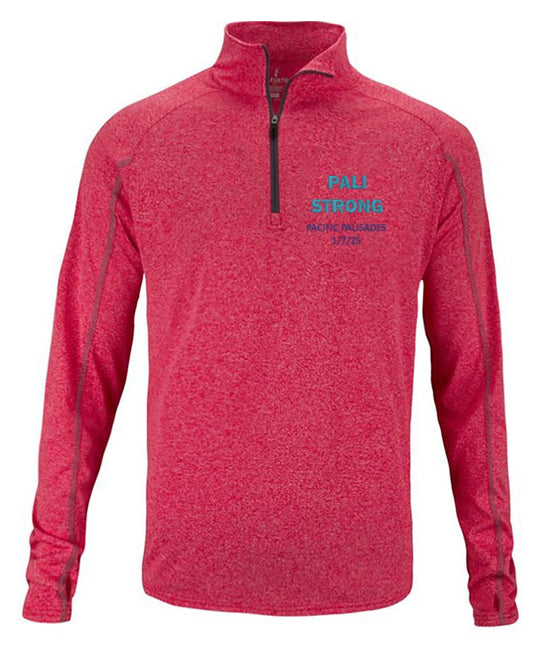 Pali Strong™ commemorative, Knit Quarter-Zip Jacket - Red